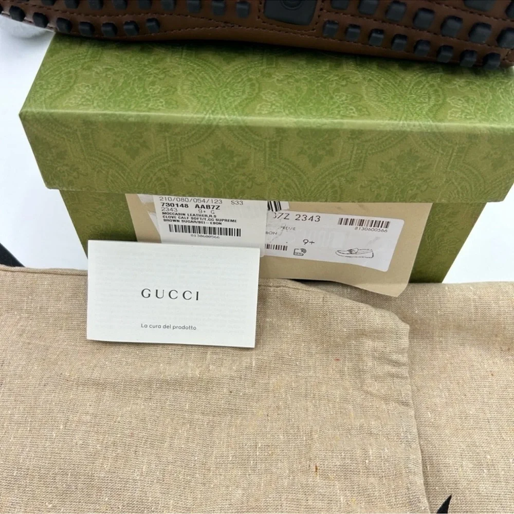 Men’s Gucci Ayrton interlocking G driver loafer size 9.5 made in Italy